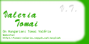 valeria tomai business card